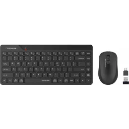 Клавиатура + мышь A4Tech Fstyler FG2200 Air2 клав:черный мышь:черный USB беспроводная slim (FG2200 AIR2 BLACK)