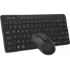 Клавиатура + мышь A4Tech Fstyler FG2200 Air2 клав:черный мышь:черный USB беспроводная slim (FG2200 AIR2 BLACK)