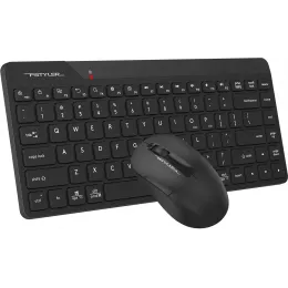 Клавиатура + мышь A4Tech Fstyler FG2200 Air2 клав:черный мышь:черный USB беспроводная slim (FG2200 AIR2 BLACK)