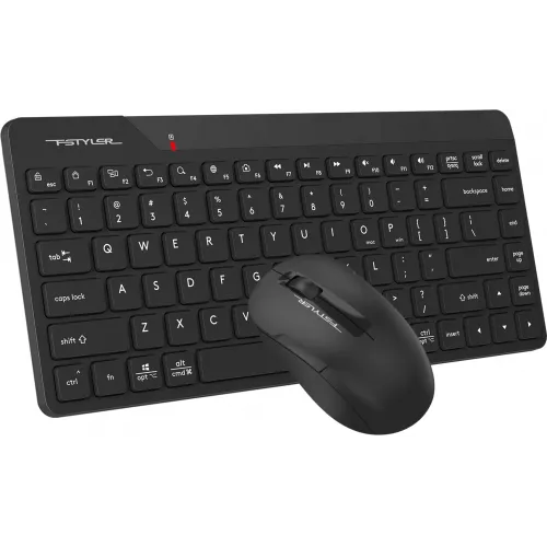 Клавиатура + мышь A4Tech Fstyler FG2200 Air2 клав:черный мышь:черный USB беспроводная slim (FG2200 AIR2 BLACK)
