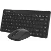 Клавиатура + мышь A4Tech Fstyler FG2200 Air2 клав:черный мышь:черный USB беспроводная slim (FG2200 AIR2 BLACK)