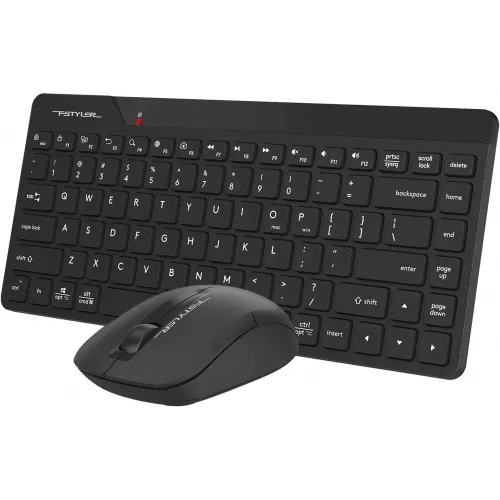 Клавиатура + мышь A4Tech Fstyler FG2200 Air2 клав:черный мышь:черный USB беспроводная slim (FG2200 AIR2 BLACK)