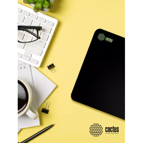 Коврик для мыши Cactus Black Mesh черный 250x200x3мм (CS-MPC-D02S)