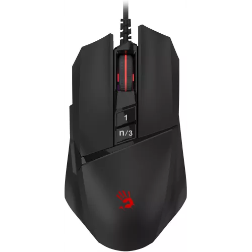 Мышь A4Tech Bloody W65 Max Mini черный оптическая 12000dpi USB 9but (W65 MAX MINI STONE BLACK)