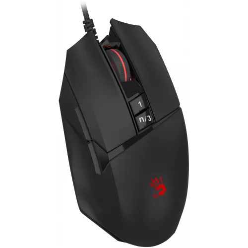 Мышь A4Tech Bloody W65 Max Mini черный оптическая 12000dpi USB 9but (W65 MAX MINI STONE BLACK)