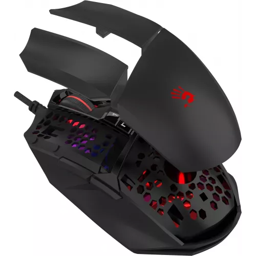 Мышь A4Tech Bloody W65 Max Mini черный оптическая 12000dpi USB 9but (W65 MAX MINI STONE BLACK)