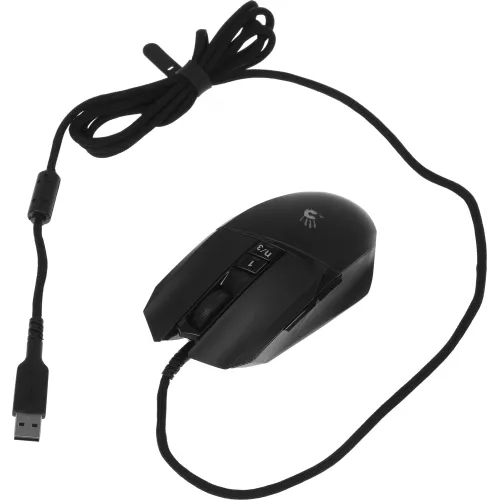 Мышь A4Tech Bloody W65 Max Mini черный оптическая 12000dpi USB 9but (W65 MAX MINI STONE BLACK)