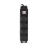 Сетевой фильтр Buro 400MDP-3-B 3м (4 розетки) черный (коробка)