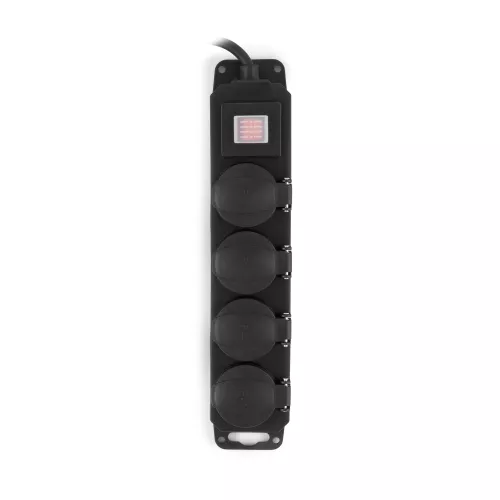 Сетевой фильтр Buro 400MDP-3-B 3м (4 розетки) черный (коробка)