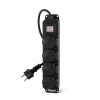 Сетевой фильтр Buro 400MDP-3-B 3м (4 розетки) черный (коробка)