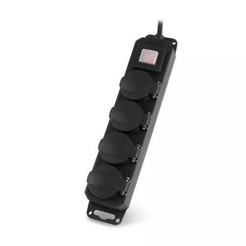 Сетевой фильтр Buro 400MDP-3-B 3м (4 розетки) черный (коробка)