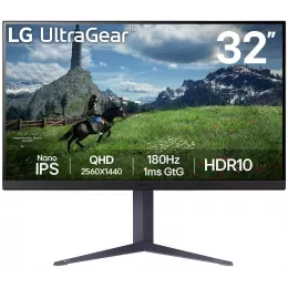 Монитор LG 31.5" UltraGear 32GS85Q-B черный IPS LED 16:9 HDMI матовая HAS 350cd 178гр/178гр 2560x1440 180Hz FreeSync DP 2K USB 7.5кг