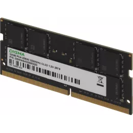 Память DDR4 32GB 3200MHz Digma DGMAS43200032D RTL PC4-25600 CL22 SO-DIMM 260-pin 1.2В dual rank Ret