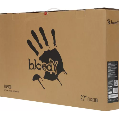 Монитор Bloody 27" MN270Q черный IPS LED 1ms 16:9 HDMI M/M матовая 300cd 178гр/178гр 2560x1440 200Hz G-Sync DP 2K 3.95кг