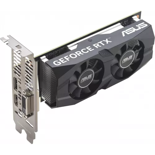 Видеокарта Asus PCI-E 4.0 RTX3050-O6G-LP-BRK NVIDIA GeForce RTX 3050 6Gb 96bit GDDR6 1507/14000 DVIx1 HDMIx1 DPx1 HDCP Ret low profile