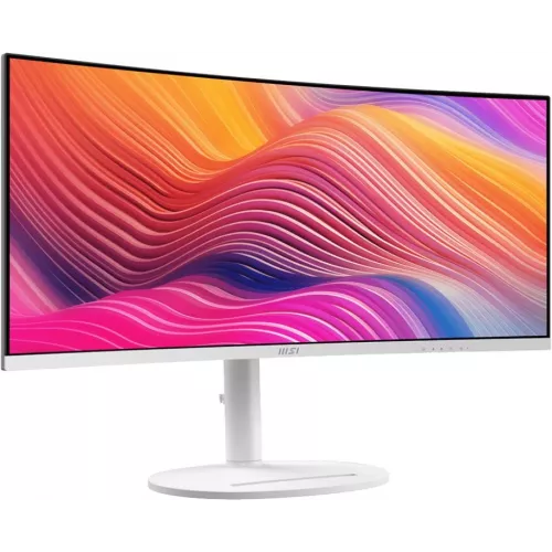 Монитор MSI 34" Modern MD342CQPW белый VA LED 21:9 HDMI M/M матовая HAS Piv 3500:1 300cd 178гр/178гр 3440x1440 120Hz DP UW USB 8.05кг