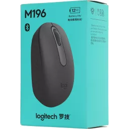 Мышь Logitech M196 графитовый оптическая 1000dpi беспров. BT для ноутбука 2but (910-007315)