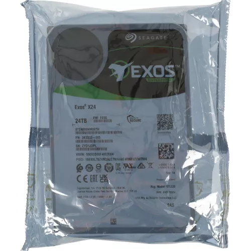 Жесткий диск Seagate SAS 3.0 24TB ST24000NM007H Server Exos X24 4KN (7200rpm) 512Mb 3.5"