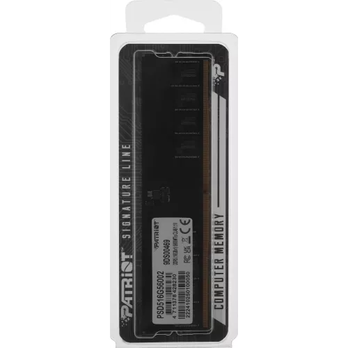 Память DDR5 16GB 5600MHz Patriot PSD516G56002 Signature RTL PC5-44800 CL46 DIMM 288-pin 1.1В single rank Ret