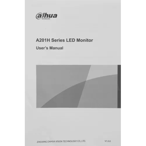 Монитор Dahua 27" DHI-LM27-A201H черный IPS LED 5ms 16:9 HDMI M/M матовая 1000:1 250cd 178гр/178гр 1920x1080 100Hz VGA DP FHD 4.7кг