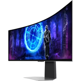 Монитор Samsung 49" Odyssey OLED G9 S49DG952SI серебристый OLED LED 32:9 HDMI M/M TV матовая HAS 250cd 178гр/178гр 5120x1440 240Hz FreeSync Premium Pro DP USB 12.6кг