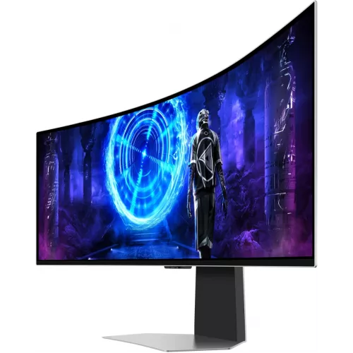Монитор Samsung 49" Odyssey OLED G9 S49DG952SI серебристый OLED LED 32:9 HDMI M/M TV матовая HAS 250cd 178гр/178гр 5120x1440 240Hz FreeSync Premium Pro DP USB 12.6кг