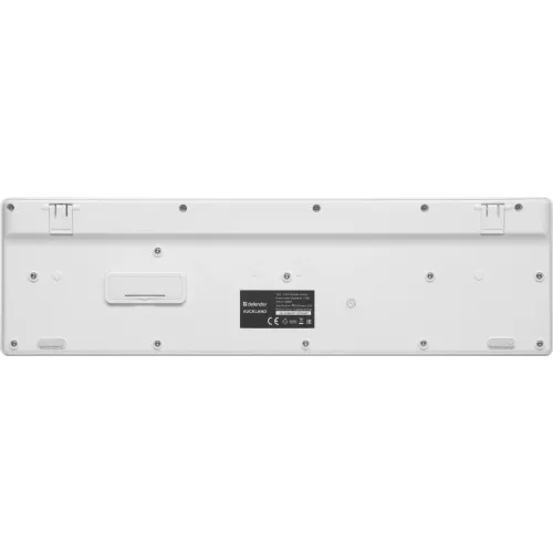 Клавиатура + мышь Defender Auckland C-987 клав:белый мышь:белый USB беспроводная Multimedia (45987)