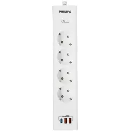 Сетевой фильтр Philips CHP8246WA/51 2м (4 розетки) белый (коробка)