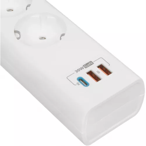 Сетевой фильтр Philips CHP8246WA/51 2м (4 розетки) белый (коробка)
