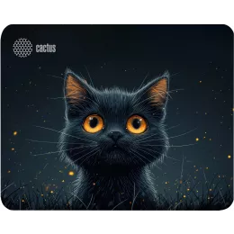 Коврик для мыши Cactus Black Cat 250x200x3мм (CS-MPC-D09S)
