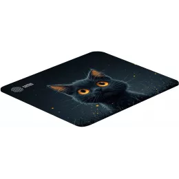 Коврик для мыши Cactus Black Cat 250x200x3мм (CS-MPC-D09S)
