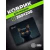 Коврик для мыши Cactus Black Cat 250x200x3мм (CS-MPC-D09S)