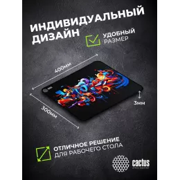 Коврик для мыши Cactus Graffiti 400x300x3мм (CS-MPC-PRO10XL)
