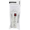 Сетевой удлинитель IEK У03В 3м (3 розетки) белый (пакет ПЭ)