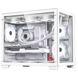 Корпус Bloody BD-CC108 белый без БП mATX 9x120mm 2xUSB3.0 audio bott PSU