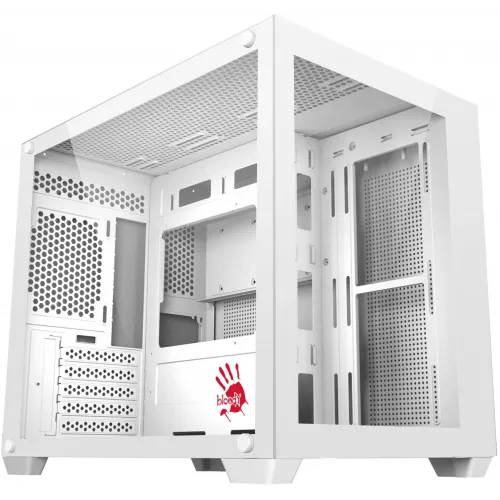 Корпус Bloody BD-CC108 белый без БП mATX 9x120mm 2xUSB3.0 audio bott PSU