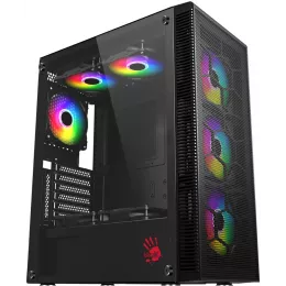 Корпус Bloody BD-CC115 черный без БП ATX 8x120mm 1xUSB2.0 1xUSB3.0 audio bott PSU