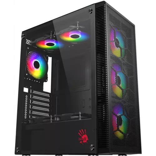 Корпус Bloody BD-CC115 черный без БП ATX 8x120mm 1xUSB2.0 1xUSB3.0 audio bott PSU