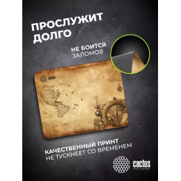 Коврик для мыши Cactus Vintage map 250x200x3мм (CS-MP-D10S)