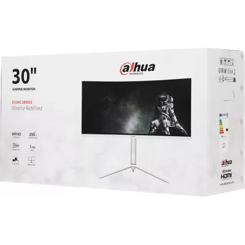 Монитор Dahua 30" DHI-LM30-E330CW белый VA LED 21:9 HDMI матовая HAS Piv 3000:1 250cd 178гр/178гр 2560x1080 200Hz DP FHD 6.5кг