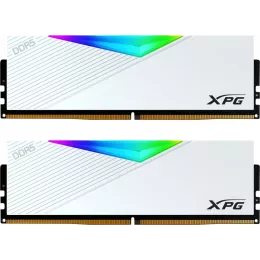 Память DDR5 2x32GB 6400MHz A-Data AX5U6400C3232G-DCLARWH XPG Lancer RGB RTL Gaming PC5-51200 CL32 DIMM 288-pin 1.4В kit dual rank с радиатором Ret