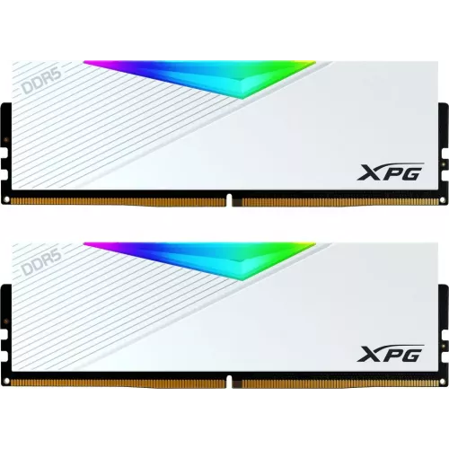 Память DDR5 2x32GB 6400MHz A-Data AX5U6400C3232G-DCLARWH XPG Lancer RGB RTL Gaming PC5-51200 CL32 DIMM 288-pin 1.4В kit dual rank с радиатором Ret