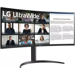 Монитор LG 34" UltraWide 34WR55QK-B черный VA LED 21:9 HDMI матовая HAS 300cd 178гр/178гр 3440x1440 100Hz DP Ultra WQHD USB 6.9кг