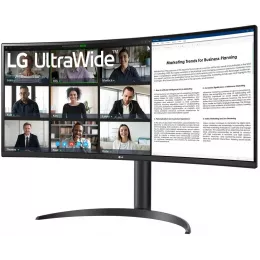Монитор LG 34" UltraWide 34WR55QK-B черный VA LED 21:9 HDMI матовая HAS 300cd 178гр/178гр 3440x1440 100Hz DP Ultra WQHD USB 6.9кг