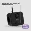 Сетевой удлинитель Buro BU-PC3.1UС-B 1.5м (3 розетки) черный (коробка)