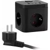 Сетевой удлинитель Buro BU-PC3.1UС-B 1.5м (3 розетки) черный (коробка)