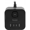 Сетевой удлинитель Buro BU-PC3.1UС-B 1.5м (3 розетки) черный (коробка)