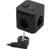 Сетевой удлинитель Buro BU-PC3.1UС-B 1.5м (3 розетки) черный (коробка)