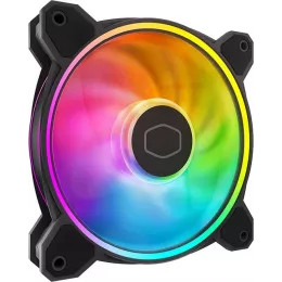 Вентилятор для корпуса Cooler Master MasterFan MF120 Halo2 ARGB 120х120x25 черный 4-pin 27дБ (MFL-B2DN-21NP2-R2) Ret