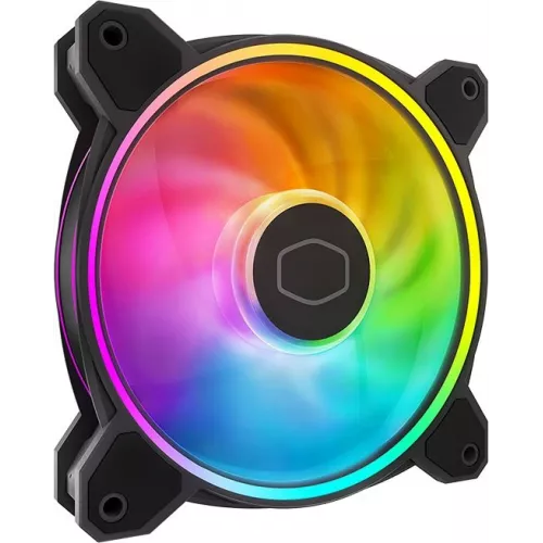 Вентилятор для корпуса Cooler Master MasterFan MF120 Halo2 ARGB 120х120x25 черный 4-pin 27дБ (MFL-B2DN-21NP2-R2) Ret